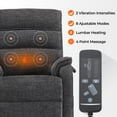 thumbnail image 4 of Dual Motor Lift Recliner with Massage Heating (Gray Chenille-9188), 4 of 8