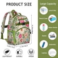 thumbnail image 6 of Boho Bohemia Flower Backpack for School,Cute School Bag,Schoolbag with Adjustable Shoulder Straps & Padded Back,15.25"x11.5"x5.25", 6 of 6