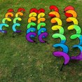 thumbnail image 2 of kurtrusly Hanging ornament with rotating wind and colorful wind strips, 2 of 8