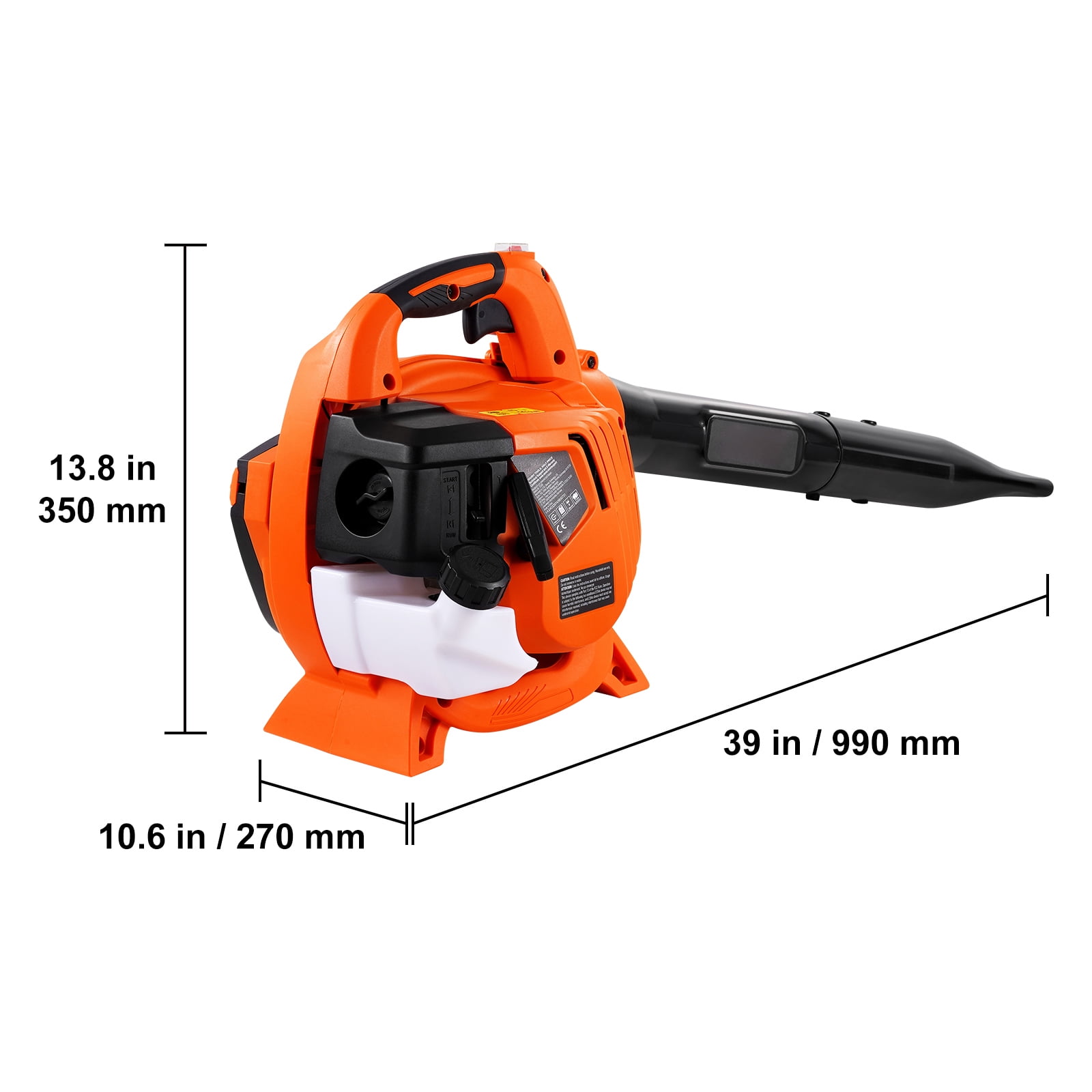 SKYSHALO 79CC 2-Cycle Manual Cycle Gas Leaf Blower 425CFM Air Volume
