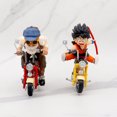 thumbnail image 2 of Dragon Ball Z 2-Piece Master Roshi & Kid Goku Motorcycle Action Figure Set, 5.1" Anime DBZ Collectible PVC Statues, 2 of 5