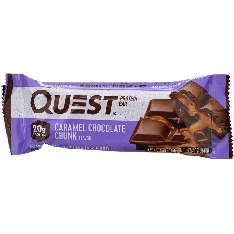 Quest Nutrition Protein Bar, Caramel Chocolate Chunk Single Bar (60