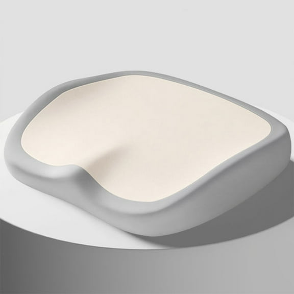 Tunhigl Memory Foam Seat Cushion for Office Chair, Home, and Car - Thickened Comfort for Long-Term Sitting, Pain Relief, and Posture Support with W-Design Beige