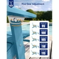 thumbnail image 6 of WINSOON Set of 4 Folding Adirondack Chair,Five-Gear Adjustable Backrest Chairs and Retractable Ottoman - Blue, 6 of 8