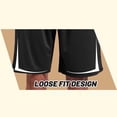 thumbnail image 4 of pstuiky Pantalones cortos para hombre, Pantalones cortos con cordón y cintura elástica con bolsillos laterales para hombre Pantalones cortos de baloncesto, 4 of 4