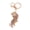 Coffee, variant on Keychain Pendant Sparkling Rhinestones Zodiac Tiger Shape Charm Key Chain Strong Lobster Clasp Multi-Functional Key Holder