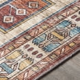 thumbnail image 4 of Surya Erin ERN-2301 102 x 138" Rectangle Microfiber Rug in Brick Red/Blue/Tan, 4 of 8