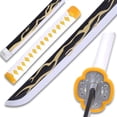 thumbnail image 2 of Wooden Cosplay Anime Swords, Kaiga Ku Sword, Black & Gold Blade, 40 in, 2 of 3