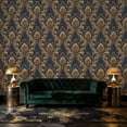 thumbnail image 6 of Baroque Peel and Stick Wallpaper Rich Vintage Damask Featuring Baroque Floral Patterns Wall Mural 23.6in x 9.8ft Self Adhesive Removable Wall Paper Renter Friendly Wallpaper for Bedroom Men, 6 of 8