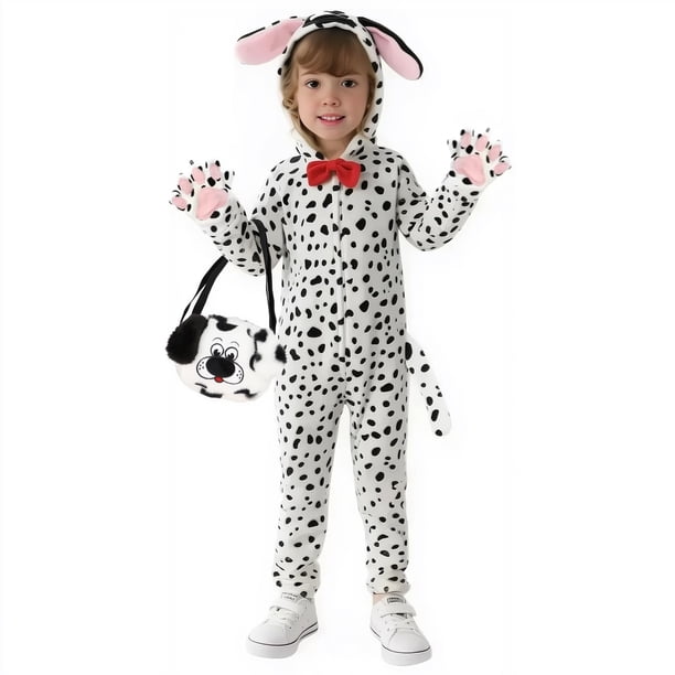 Disfraz de dálmata para niños Gifts2U Onesie con bolso 7-8 años