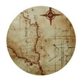 thumbnail image 4 of HAOIT Island Map Tablecloth, Treasure Map on Rustic X The Grunge Spot Nautical Pirates Concept, Dining Room Kitchen Round Table Cover, 4 of 8