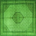 thumbnail image 1 of Ahgly Company Indoor Square Medallion Green Traditional Area Rugs, 5' Square, 1 of 1