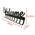 thumbnail image 4 of Soporte para llaves Ganchos para llaves decoración de pared con 10 ganchos Organizador de llaves negro Colgador, 4 of 9