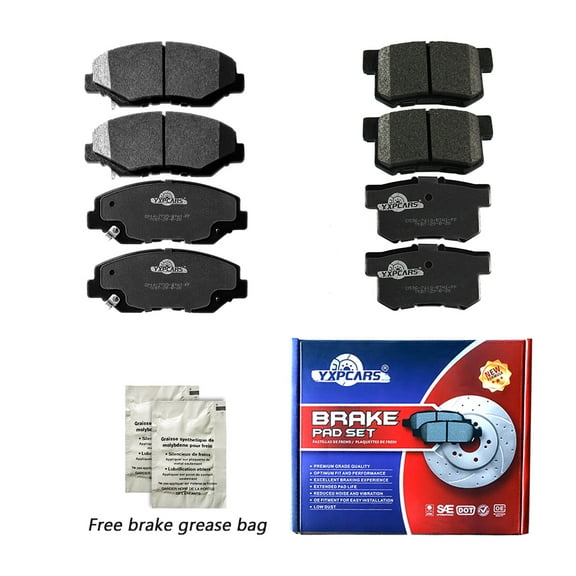 Front & Rear Ceramic Brake Pad for 2002-2004 Honda CR-V; 2003-2011 Honda Element