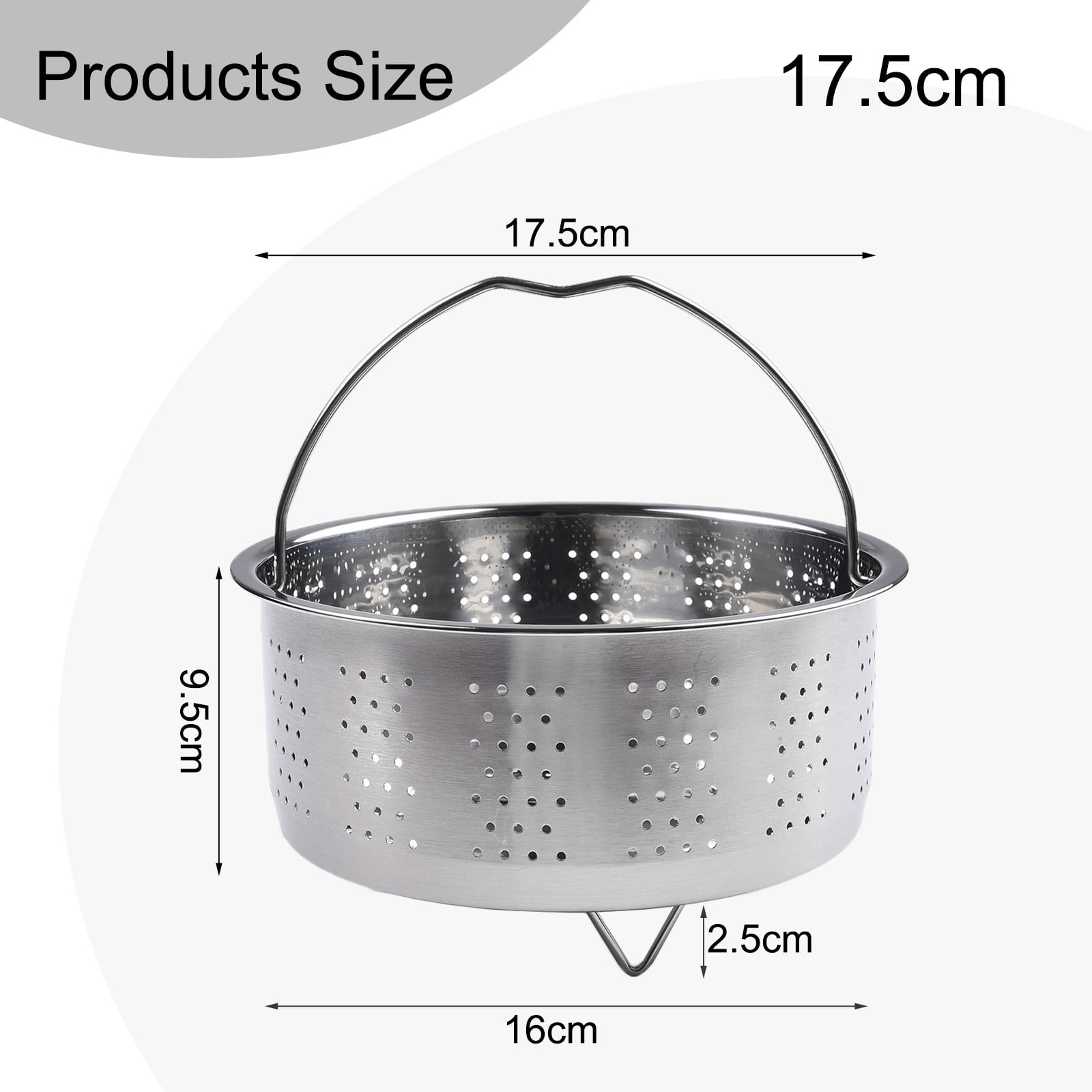 Steamer Insert Steamer Pot Stainless Steel Basket Rice Steamer Pressure Cooker
