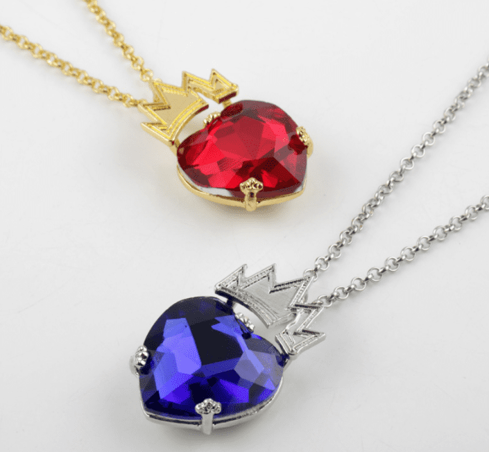 Hfarich Valentine's Day Evie Necklace Descendants Red Heart Crown Necklace  Queen of Hearts Costume Fan Jewelry Pre Teen Gift - buy at the price of  $2.07 in aliexpress.com | imall.com