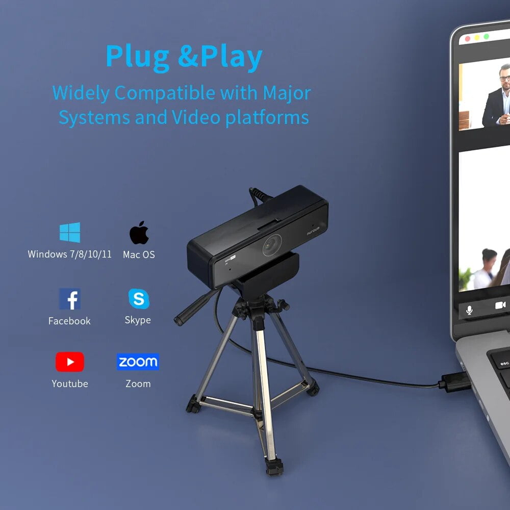 V11 Webcam 1080p 60fps Mini Web Computer Camera Webcam For PC With Dual Microphone 1440P 30fps FHD 2K Usb Video Camera