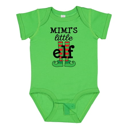 

Inktastic Christmas Mimi Little Elf Outfit Gift Baby Boy or Baby Girl Bodysuit