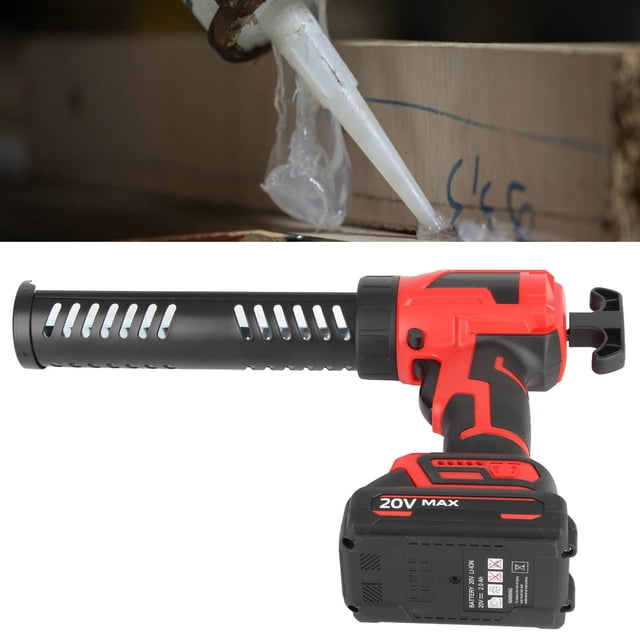 Pistola De Calafateo De Velocidad Variable, Pistola De Calafateo Eléctrica Portátil Que Ahorra Mano De Obra, Enchufe Europeo, Batería De 100-240V 2000mAh Para Renovación Del