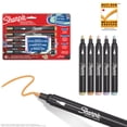 thumbnail image 1 of Sharpie Creative Markers, Earth Tones, Water-Based Acrylic Markers, Bullet Tip, Assorted Colours, 5 Count, 1 of 8