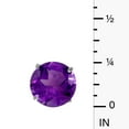 thumbnail image 2 of 6mm Round 14k White Gold Amethyst Stud Earrings, 2 of 2
