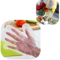 thumbnail image 4 of 500x Transparent Disposable Gloves Foil Gloves Compatible With Kitchen Restaurant Cooking, 4 of 5