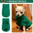 thumbnail image 4 of 2 Pieces Turtleneck Knitted Chihuahua Sweater Yorkie Teacup Dog Clothes Small Dogs Girl Winter Warm Sweaters Pet Cat Sweater Cold Weather Puppy Clothes, 4 of 6