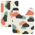 thumbnail image 7 of Yayeee Bath Rugs for Bathroom Floor Set of 2 Non Slip Fluffy Soft Absorbent Mat, Simple Clouds, 7 of 7