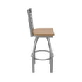 thumbnail image 2 of 820 Catalina Stainless Steel 30" Swivel Bar Stool with Medium Maple Seat, 2 of 4