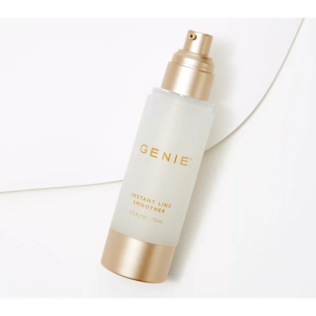 Genie Instant Line Smoother 2.5 oz | Temporary Wrinkle Filler for Face & Eyes | Smooths Fine Lines, Crow’s Feet & Puffiness Instantly