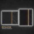 thumbnail image 6 of LED Bathroom Mirror with Lights, Backlit RGB Color Changing Lighted Mirror, Dimmable Anti-Fog Memory Rectangular Vanity Mirror, 6 of 9