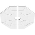 thumbnail image 2 of 30"OD x 4"ID x 10 1/2"C x 1"P Logan Architectural Grade PVC Contemporary Ceiling Medallion, Two Piece, 2 of 11