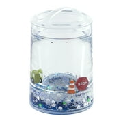 Construction Clear Plastic Floatie Toothbrush Holder with Glitter by Your Zone, Multi