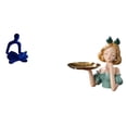 thumbnail image 1 of Figura de pensador abstracto,Estatua de pensador abstracto,decoración para el hogar,Bandeja porta llaves,Bandeja para guardar llaves y dulces con figura de niña de resina,Bandeja para llaves, 1 of 8