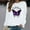 White, variant on Dyfzdhu Oversized Sweatshirt for Women Butterfly Graphic Crew Neck Sweatshirts Casual Loose Long Sleeve Workout Pullover Top, Black L