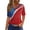 Royal Blue, variant on Women's 250th Anniversary USA Shirt V-Neck Button Patriotic Star Print Short Sleeve T-Shirts Independence Day Top