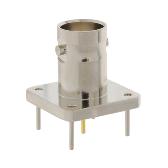 Pack of 4 112536 BNC Connector Jack, Female Socket 50 Ohms Through Hole Solder :RoHS B625100-005-NT3G-50