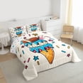 thumbnail image 3 of Castle Fairy Kids Ice Cream Popsicle Full Size Comforter Sets,Funny Fast Food Bedding Sets, 3 of 8