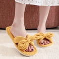 thumbnail image 5 of Taqqpue Open Toe Slipper for Women Women Fashionable Casual Winter Open Toe Home Friendly Soft Cotton Flat Slippers Fuzzy House Slippers Gift for Women, 5 of 7