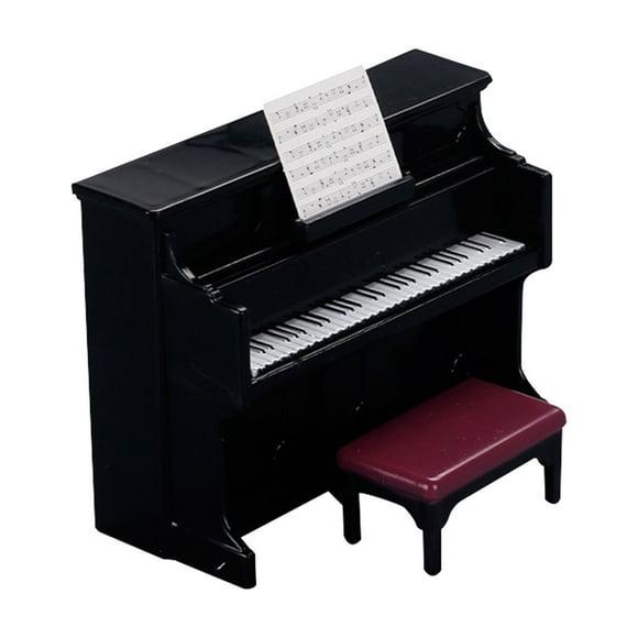Juguetes Para Niño Mini piano de juguete para niños, modelo de simulación, adorno para niños y niñas, regalo de cumpleaños con partituras y sillas. Juguetes Para Bebe 1 Año