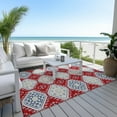 thumbnail image 6 of Addison Rugs Chantille Indoor/Outdoor Transitional Formal Red Washable Rectangle Rug, 10' x 14', 6 of 6