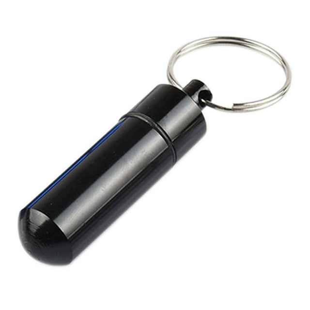 Boîte à Pilules en Aluminium Étanche pour Camping en Plein Air, Étui de Rangement pour Capsules