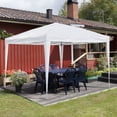 thumbnail image 3 of Ainfox 10x10 ft Pop Up Canopy Tent with 4 Weighted Bags, Instant Outdoor Shade Shelter with Portable Carrying Bag, Waterproof UV Protection Gazebo for Events, Parties and Beach,White, 3 of 6