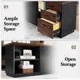 thumbnail image 6 of KIOOTTO 79" Midnight Obsidian Executive L-Command Suite – 200cm Grand-Scale Master Station with Integrated Royal Ebony Storage Pavilion and Reinforced High-Impact Surface, 6 of 8