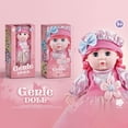 thumbnail image 2 of Linda muñeca de juguete para niña de 13 pulgadas con elegante vestido de noche para niños y niñas (rosa) Likrtyny libre de BPA, 2 of 7