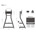thumbnail image 6 of FITUEYES Design Corner TV Stand for 32 43 50 55 65 Inch TV, Rolling TV Stand for Bedroom, Living Room, Study Room and More, Mobile TV Stand with Wooden Storage Shelves, Eiffel Series., 6 of 6