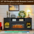 thumbnail image 6 of FIAKOA 70” Fireplace TV Stand for 80" TVs,Fireplace Entertainment Center with LED Lights,TV Console with 34" Electric Fireplace for Living Room, 6 of 9