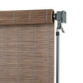 Coolaroo Bamboo Outdoor Roller Shade, 4' x 6'; Driftwood