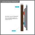 thumbnail image 4 of QualGear,Stainless Steel QG-TM-001 37-Inch to 70-Inch Universal Ultra Slim Low Profile Picture Hanging Style Wire Rope TV Wall Mount, 4 of 5