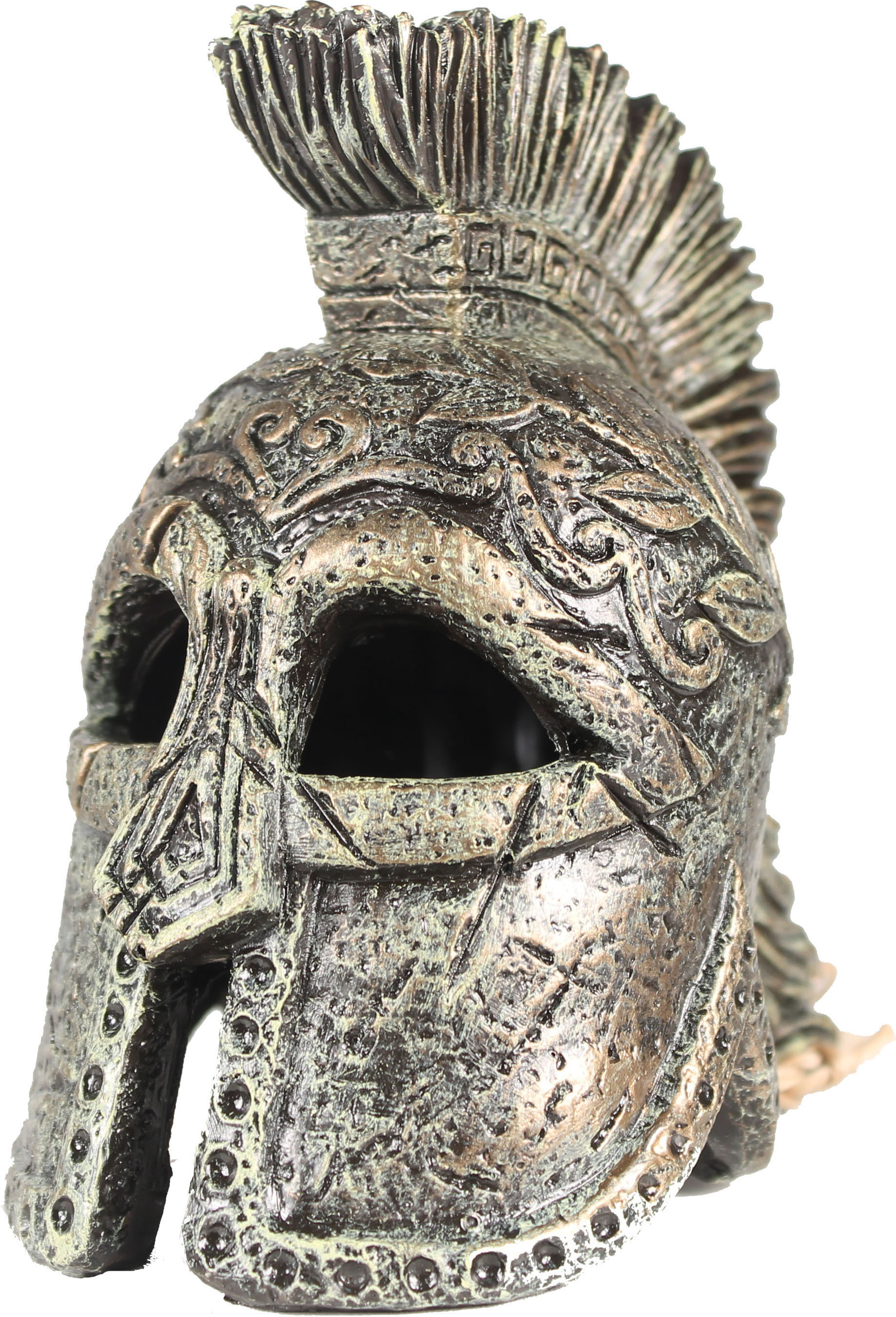 SPARTAN HELMET AQUARIUM HOLLOW ORNAMENT